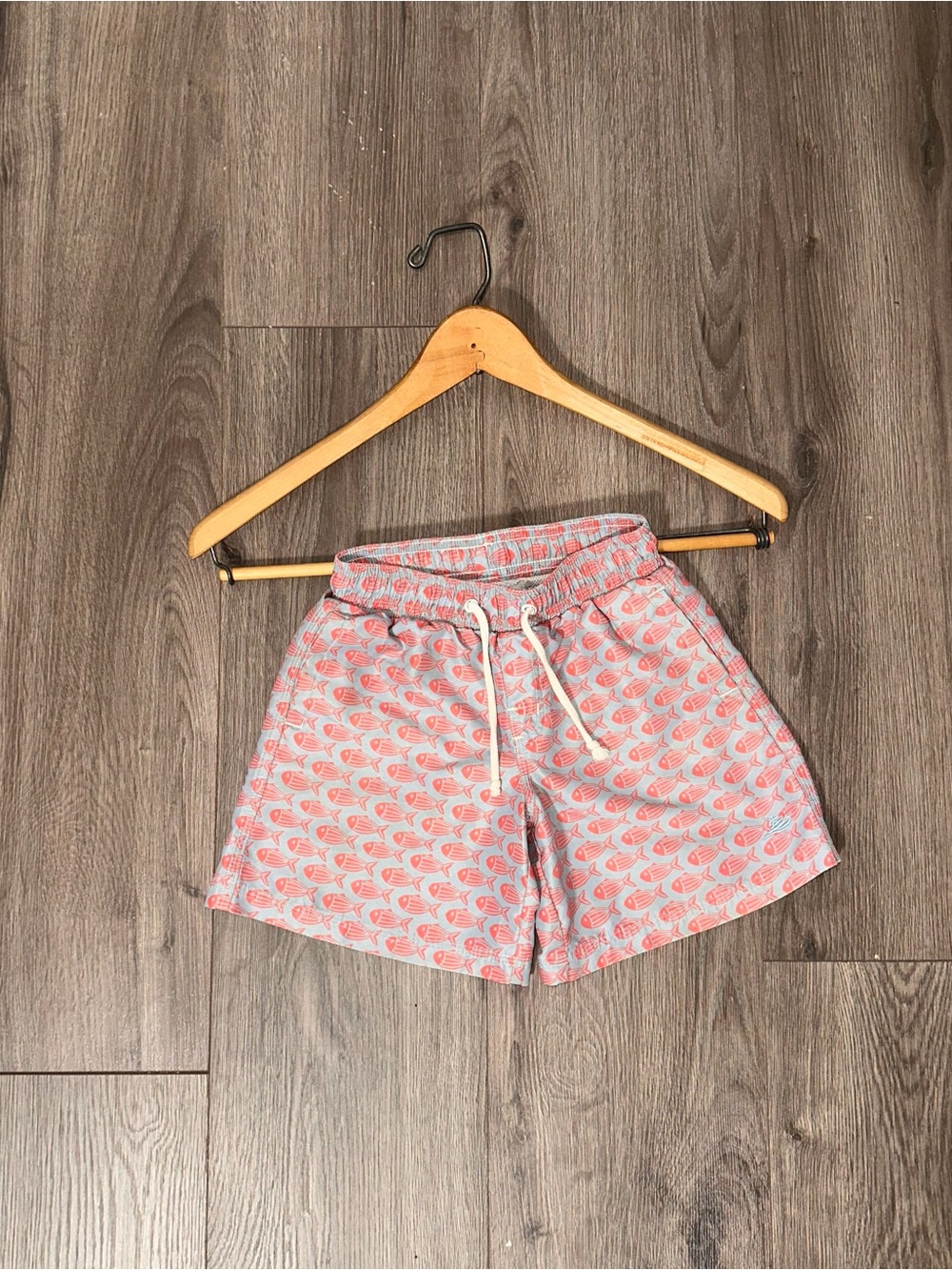 Southbound Pink Patterned Swim Trunks with Drawstring Waist Kids Swimwear